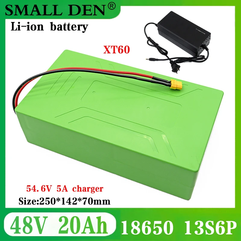 E-bike 48v Battery Pack 20Ah 18650 Lithium Ion Battery 13S6P 1500w Bike Motorcycle Conversion Kit Electric Scooter BMS+5A Charge
E-bike 48v Battery Pack 20Ah 18650 Lithium Ion Battery 13S6P 1500w Bike Motorcycle Conversion Kit Electric Scooter BMS+5A Charge