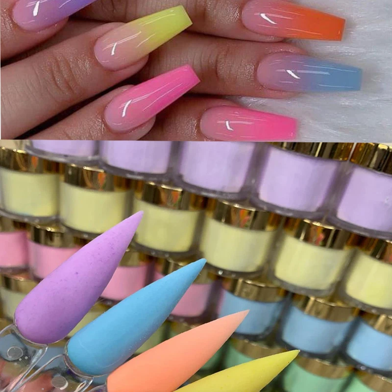 

1oz Acrylic Powder Light Color Carving Nail Polymer Tip Extension Dipping Crystal Powders Polish Manicure Professional Accessori