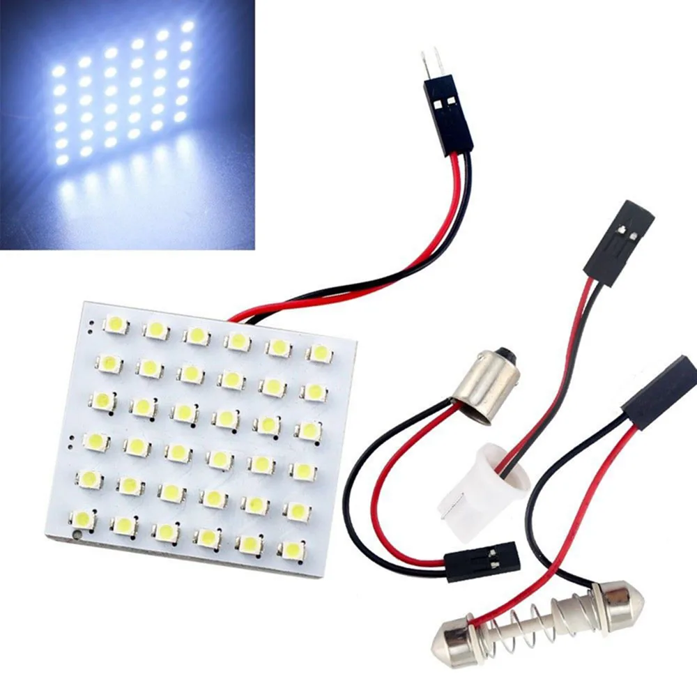 YSY 50pcs 4.5W DC12V Dome Panel T10 36SMD 1210 3528 Roof Reading light with Festoon T10 BA9S 3 Adapter 5pcs led light
YSY 50pcs 4.5W DC12V Dome Panel T10 36SMD 1210 3528 Roof Reading light with Festoon T10 BA9S 3 Adapter 5pcs led light