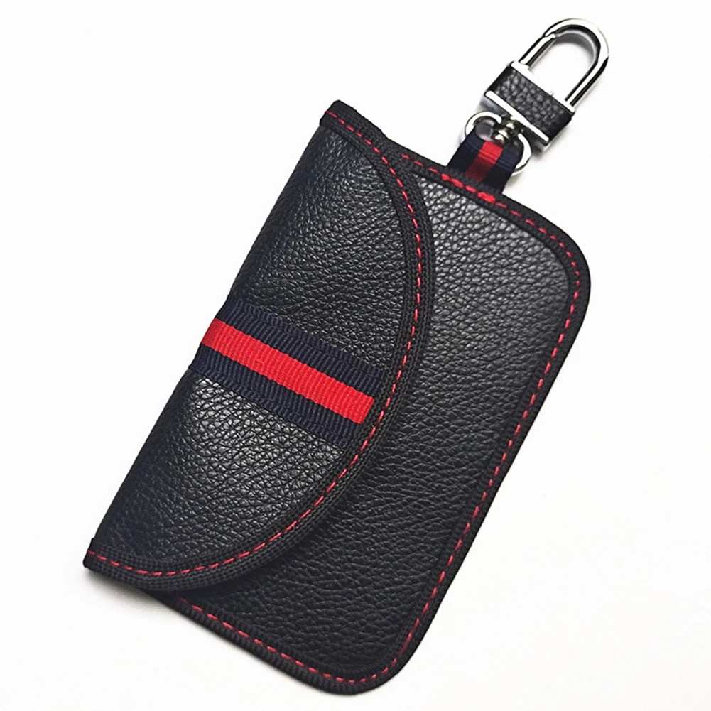 2 PACK Portable Leather Car Key Signal Blocking Bag Faraday Pouch For Car Keys Black 12.7*8cm Key Signal Blocker Case Tools
2 PACK Portable Leather Car Key Signal Blocking Bag Faraday Pouch For Car Keys Black 12.7*8cm Key Signal Blocker Case Tools