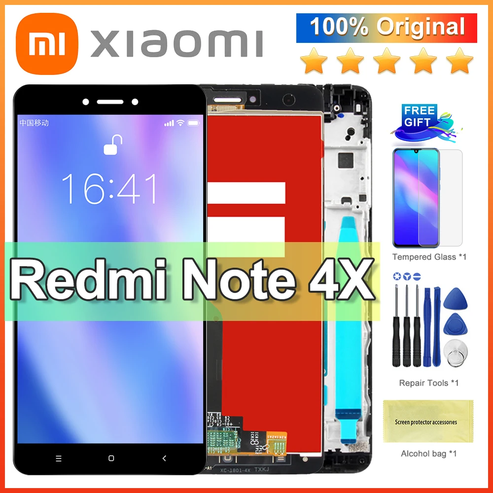 5.5''Original Display For Xiaomi Redmi Note 4 Global Version Snapdragon 625 Touch Screen LCD Digitizer + Frame Redmi Note 4X LCD
5.5''Original Display For Xiaomi Redmi Note 4 Global Version Snapdragon 625 Touch Screen LCD Digitizer + Frame Redmi Note 4X LCD
