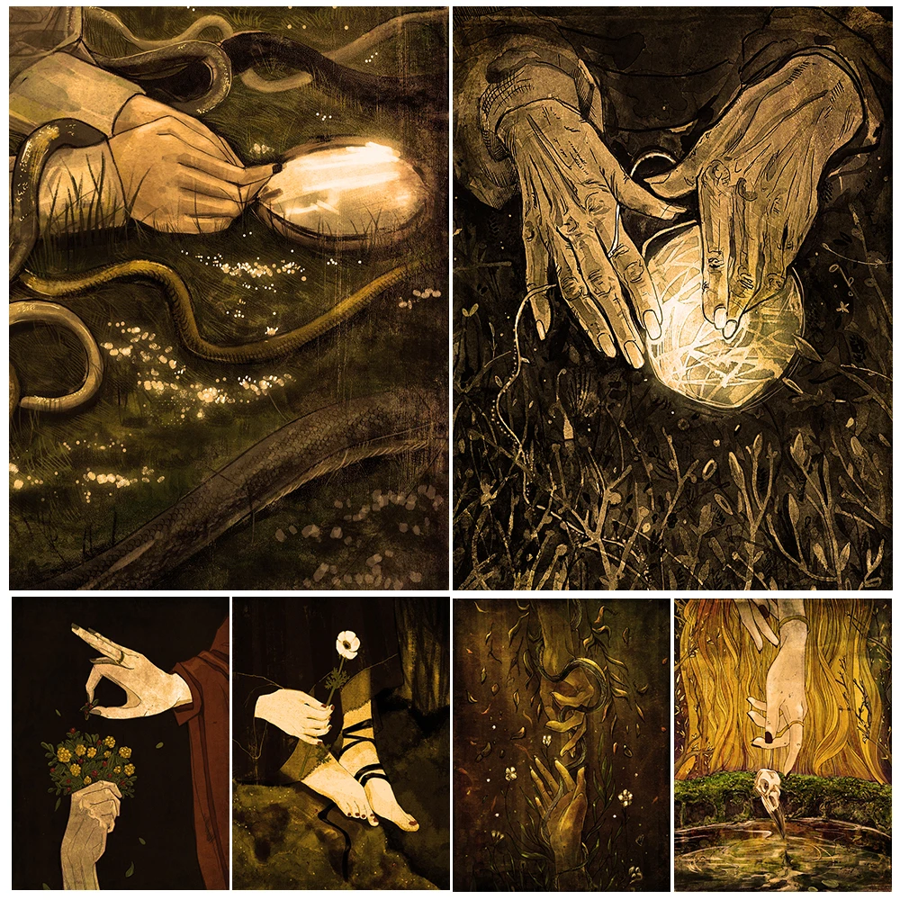 Autumn Dark Witchcraft And Nature Vitnage Wall Art Canvas Painting Crystal Ball,Magic Mirror,Witch Soup Art Poster Print Decor
Autumn Dark Witchcraft And Nature Vitnage Wall Art Canvas Painting Crystal Ball,Magic Mirror,Witch Soup Art Poster Print Decor