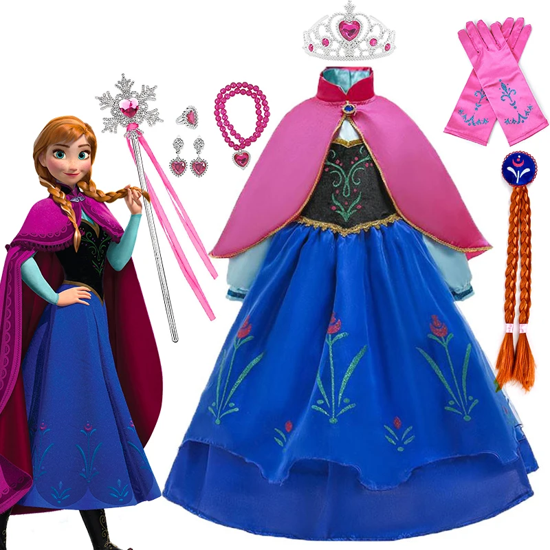 Fancy DISNEY Frozen Princess Anna Dress Girl Classic Snow Queen Elsa Anna Party Gown Children Halloween Apparel Birthday Costume
Fancy DISNEY Frozen Princess Anna Dress Girl Classic Snow Queen Elsa Anna Party Gown Children Halloween Apparel Birthday Costume