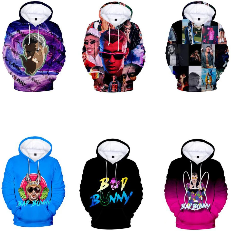 2022 New Rapper Hip Hop Bad Bunny 3D Print Oversized Hoodie Women Men Harajuku Sweatshirt Streetwear Male Hoodies Hipster
2022 New Rapper Hip Hop Bad Bunny 3D Print Oversized Hoodie Women Men Harajuku Sweatshirt Streetwear Male Hoodies Hipster