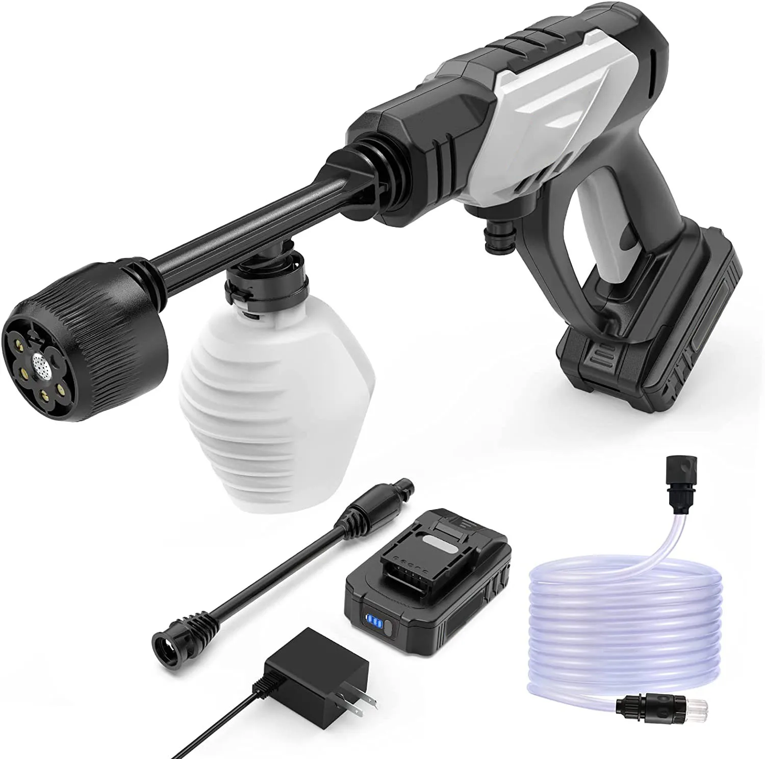 Service kit with cleaning water adjustable electric plastic hoses battery garden washing foam for car wash spray gun
Service kit with cleaning water adjustable electric plastic hoses battery garden washing foam for car wash spray gun