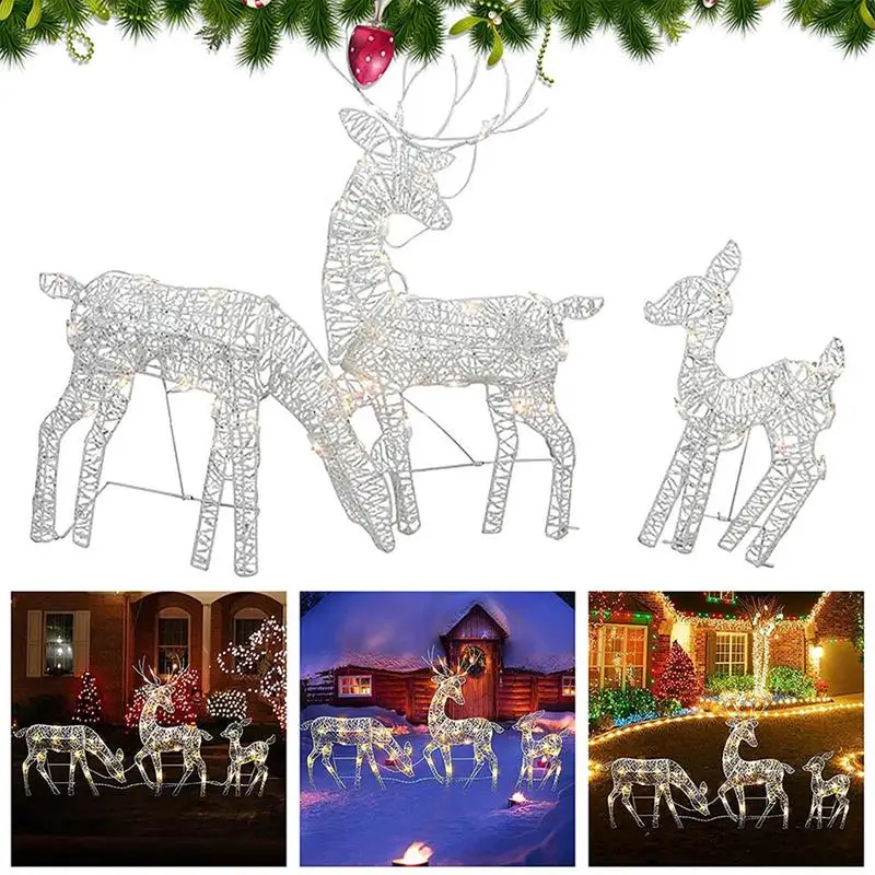 Lighted Christmas Reindeer Water Resistant Solar Light Up Decoration For Garden Outdoor Standing Elk Ornament For Yard Lawn Batt
Lighted Christmas Reindeer Water Resistant Solar Light Up Decoration For Garden Outdoor Standing Elk Ornament For Yard Lawn Batt