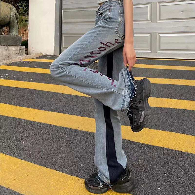 Hot Girl Korean Fashion High Waist Baggy Flared Jeans Woman Vintage Clothes Women Y2k Streetwear Wide Leg Denim Trousers Femme
Hot Girl Korean Fashion High Waist Baggy Flared Jeans Woman Vintage Clothes Women Y2k Streetwear Wide Leg Denim Trousers Femme