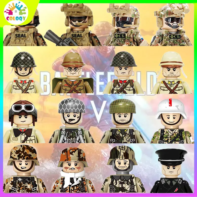 New Building Blocks ww2 Mini Army Soldier Model Building Blocks Army Complete Set Character Bricks Children's Christmas Gift
New Building Blocks ww2 Mini Army Soldier Model Building Blocks Army Complete Set Character Bricks Children's Christmas Gift
