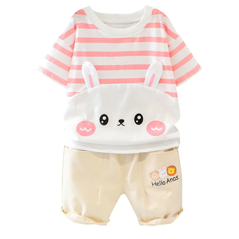 Infant ClothesSummer Baby Boys Girls Clothing Sets Children Stripe T Shirt Shorts Cartoon Kids Outfits Toddler Baby Tracksuit
Infant ClothesSummer Baby Boys Girls Clothing Sets Children Stripe T Shirt Shorts Cartoon Kids Outfits Toddler Baby Tracksuit