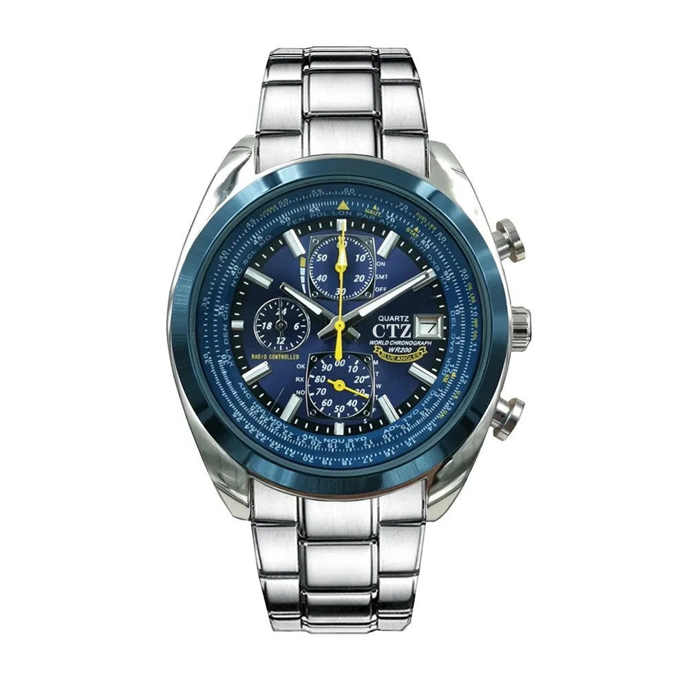 New men's watch luxury quartz clock waterproof luminous calendar round dial men's stainless steel citizen chronograph
New men's watch luxury quartz clock waterproof luminous calendar round dial men's stainless steel citizen chronograph