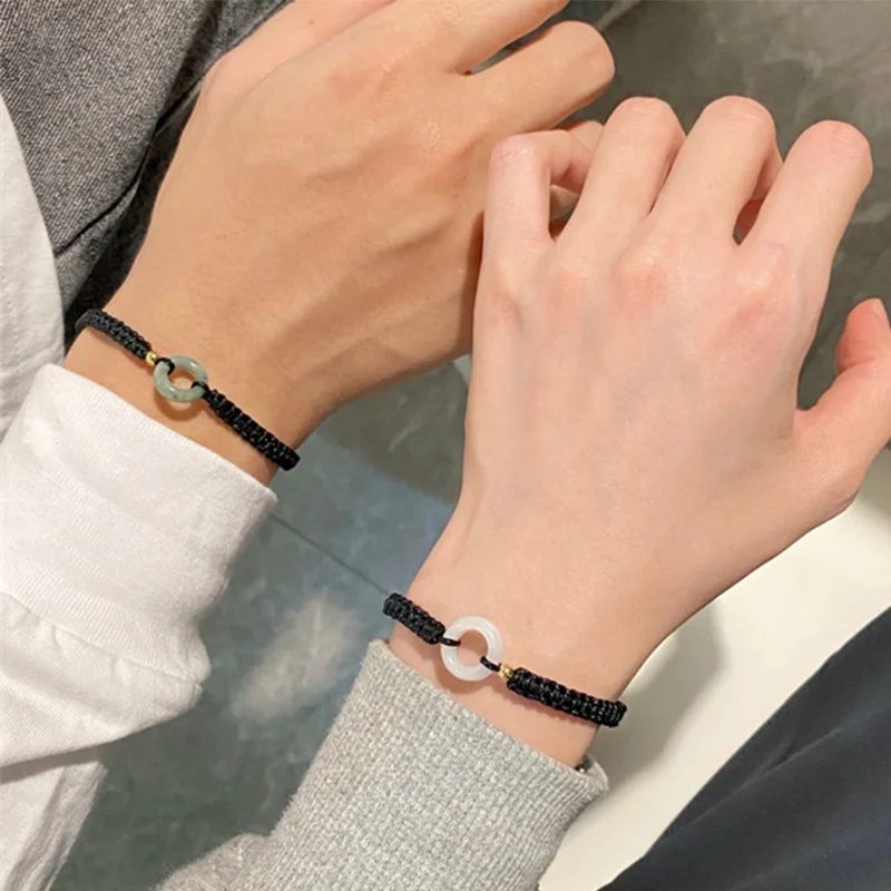 Fashion Peace Buckle Couple Bracelets for Women Men Exquisite Handwoven Adjustable Bracelet Charm Friendship Cuff Jewelry Gifts
Fashion Peace Buckle Couple Bracelets for Women Men Exquisite Handwoven Adjustable Bracelet Charm Friendship Cuff Jewelry Gifts