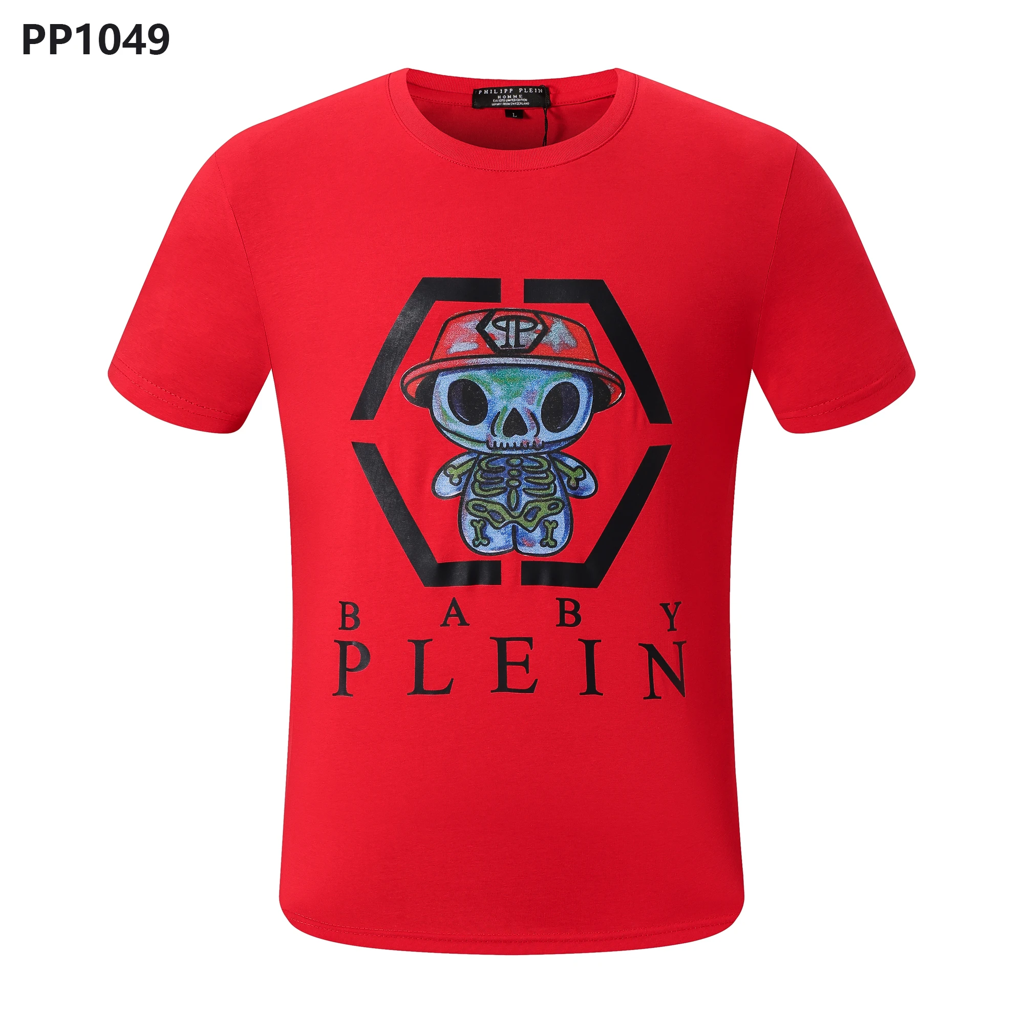 Brand Philip Plaine Summer Men's T-Shirt Short Sleeve Round Neck PP Devil Letter Print Domineering Personality Red Shirt Men's
Brand Philip Plaine Summer Men's T-Shirt Short Sleeve Round Neck PP Devil Letter Print Domineering Personality Red Shirt Men's
