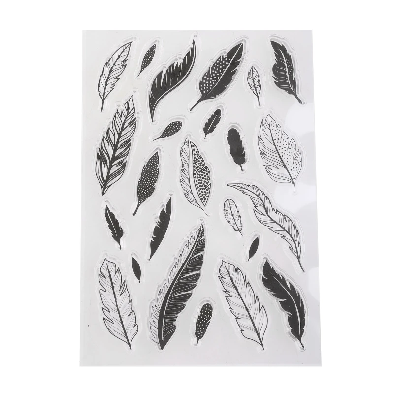 57EC Cute Feathers Clear Silicone Stamp for Journaling Album DIY Art Craft Decoration
57EC Cute Feathers Clear Silicone Stamp for Journaling Album DIY Art Craft Decoration