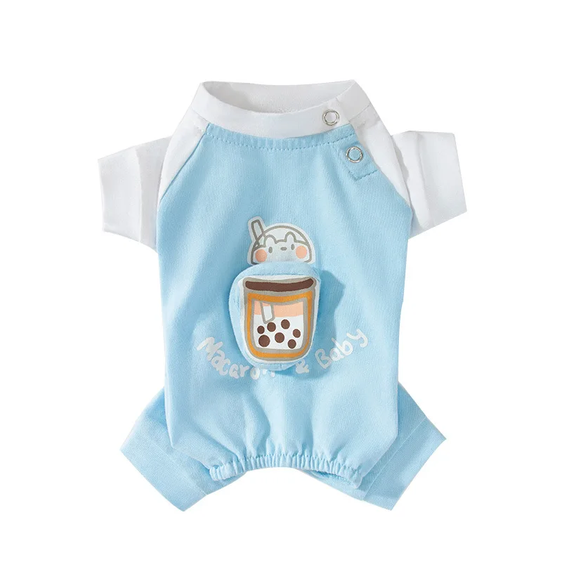 Spring Summer Small Dogs Three-dimensional Printing Four-legged Home Clothes Pet Cute Thin Jumpsuit Kitten Pajamas Teddy Bichon
Spring Summer Small Dogs Three-dimensional Printing Four-legged Home Clothes Pet Cute Thin Jumpsuit Kitten Pajamas Teddy Bichon