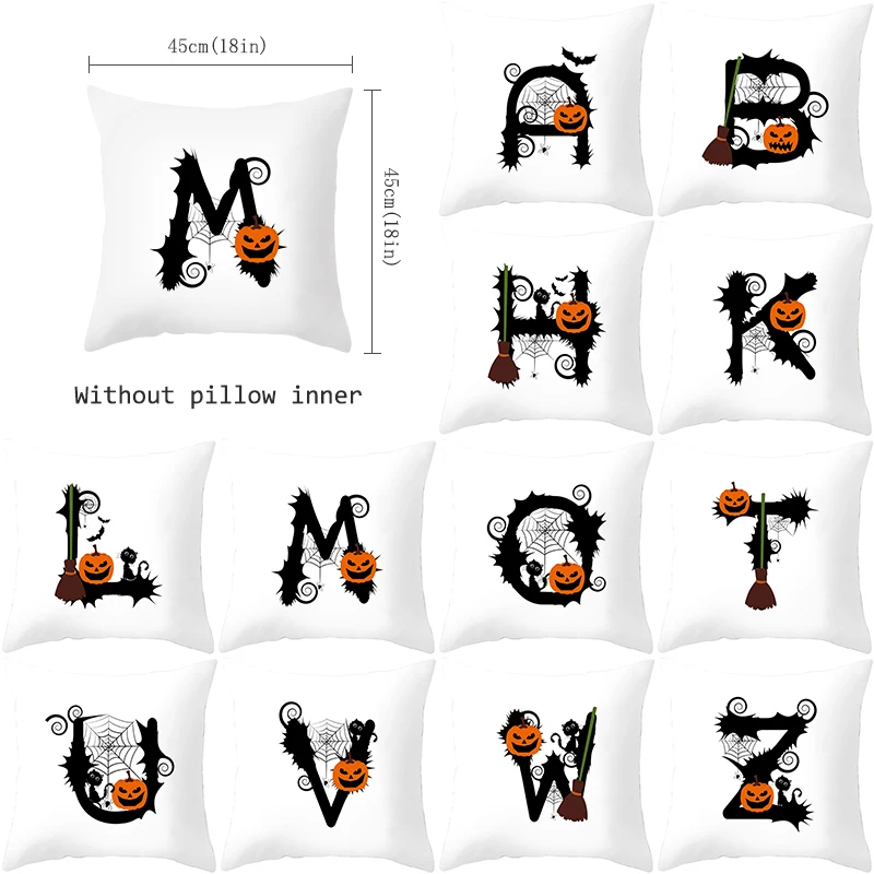 45x45 см оригинальные буквы, коллекция женских предметов, домашний декор, диванная наволочка, смешная тыква, Наволочка на Хэллоуин
45x45 см оригинальные буквы, коллекция женских предметов, домашний декор, диванная наволочка, смешная тыква, Наволочка на Хэллоуин