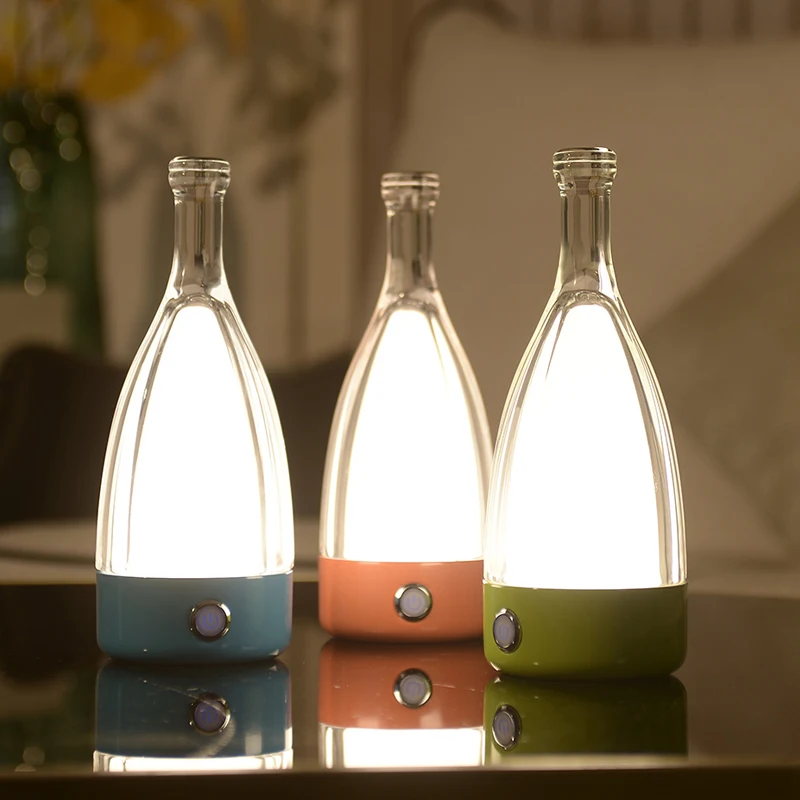 LED Wine Bottle Desk Lamps Night Light Bluetooth Music USB Touch Three-Color Coffee Store Bar Atmosphere Dining Table Art Decor
LED Wine Bottle Desk Lamps Night Light Bluetooth Music USB Touch Three-Color Coffee Store Bar Atmosphere Dining Table Art Decor