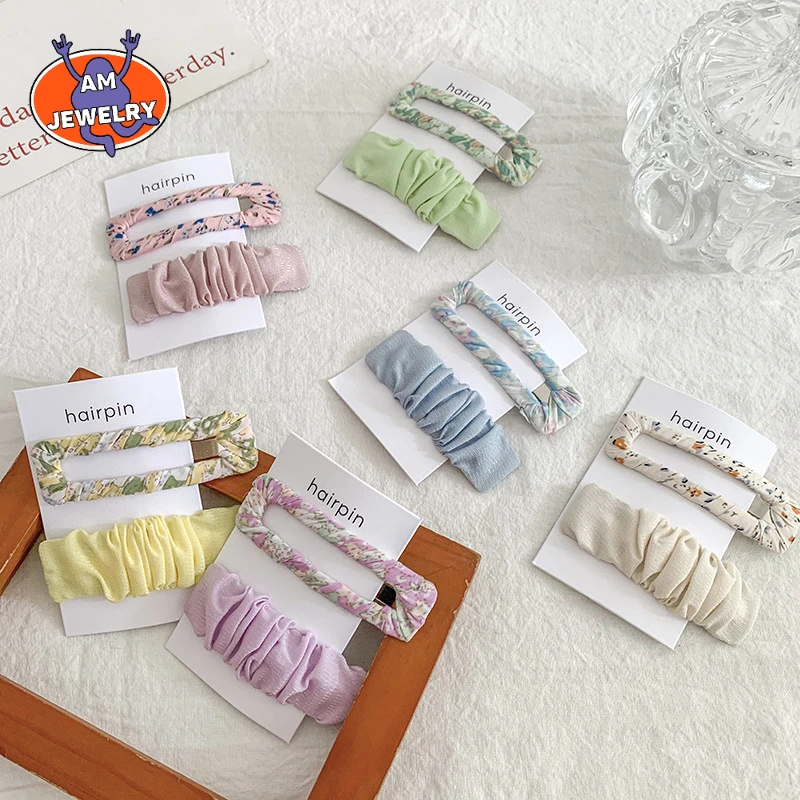 2pieces/set New Floral Mesh Sweet Hair Clip Summer Simple Hair Accessories Boutique Handmade Hairpins Barrettes Headwear
2pieces/set New Floral Mesh Sweet Hair Clip Summer Simple Hair Accessories Boutique Handmade Hairpins Barrettes Headwear