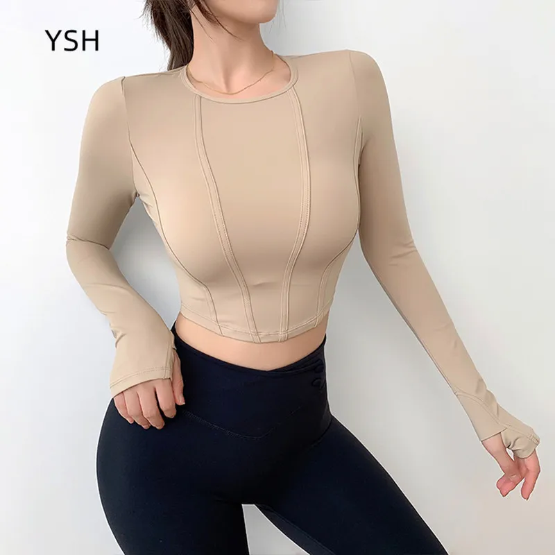 YUSHUHUA Tight Sport Top Gym Elastic Breathable Fitness Yoga Shirts Women Long Sleeve Workout Tops Round Neck Running Clothing
YUSHUHUA Tight Sport Top Gym Elastic Breathable Fitness Yoga Shirts Women Long Sleeve Workout Tops Round Neck Running Clothing