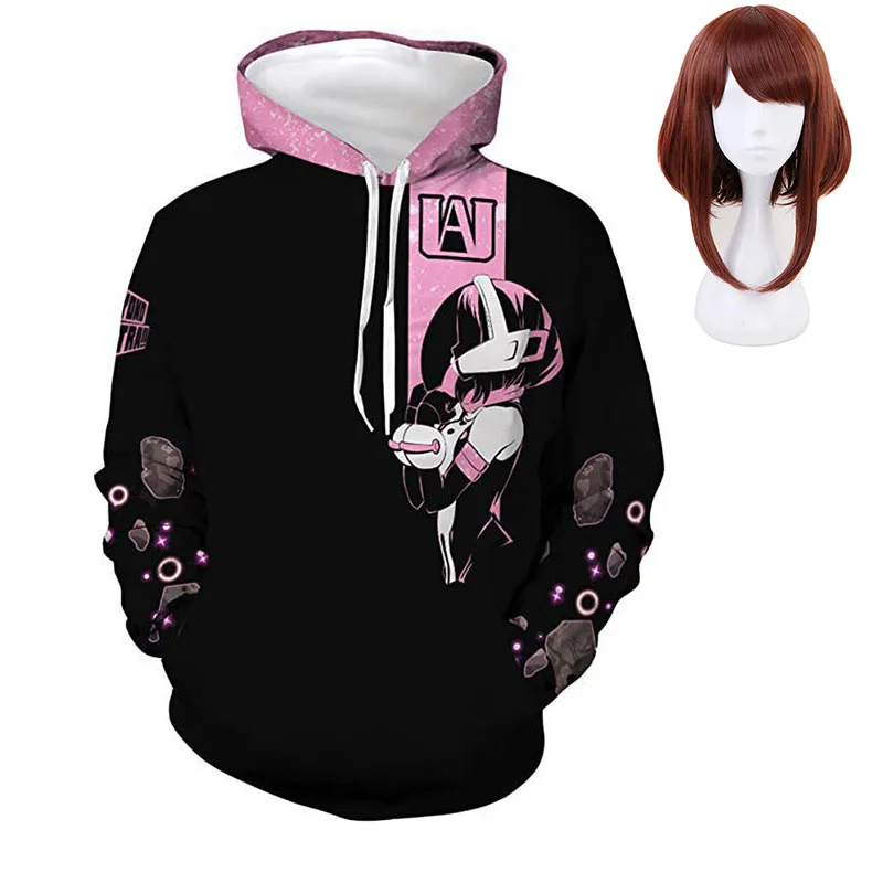 My Hero Academia OCHACO URARAKA Ochako Cosplay Hoodie 3D Printed School Uniforms Hooded Coat Ochako Wigs
My Hero Academia OCHACO URARAKA Ochako Cosplay Hoodie 3D Printed School Uniforms Hooded Coat Ochako Wigs