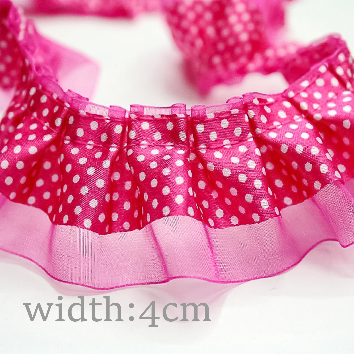 Polka Dot Grosgrain Ruffled Ribbon Lace With Double Layer Pleated For Car Seat Cushion Decorative Skirt Edge And Diy Accessories
Polka Dot Grosgrain Ruffled Ribbon Lace With Double Layer Pleated For Car Seat Cushion Decorative Skirt Edge And Diy Accessories