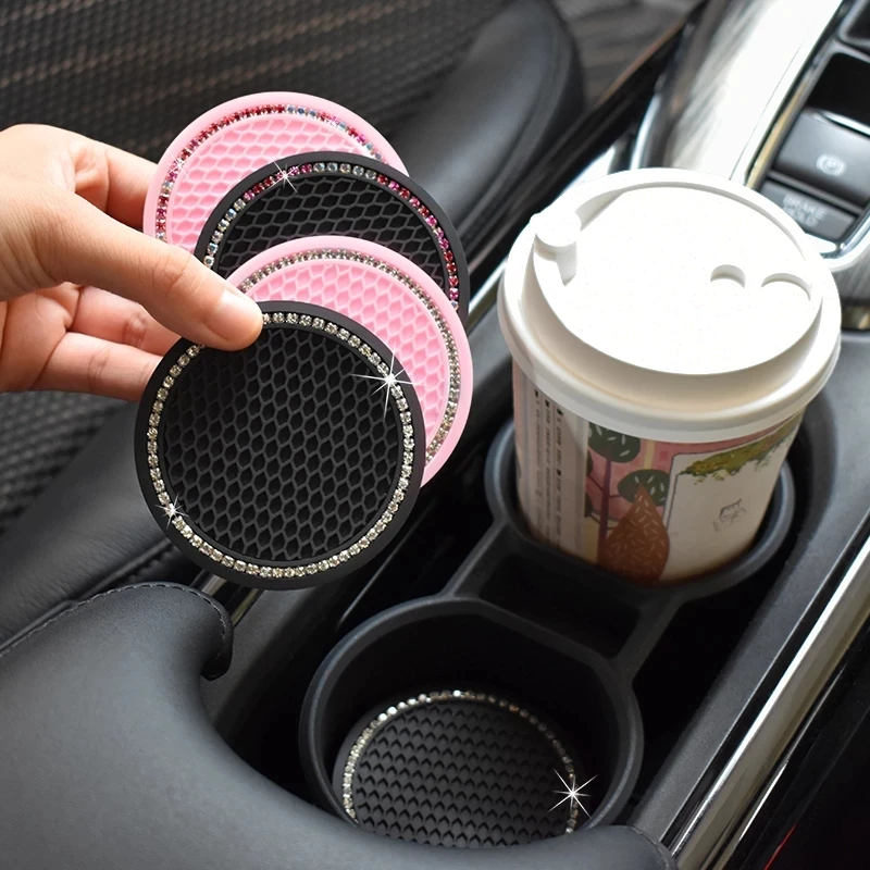 1pcs Car Water Cup Pad Diamond Rhinestone Rubber Mat for Bottle Holder Coaster Auto Interior Anti-skid Cup Holders
1pcs Car Water Cup Pad Diamond Rhinestone Rubber Mat for Bottle Holder Coaster Auto Interior Anti-skid Cup Holders