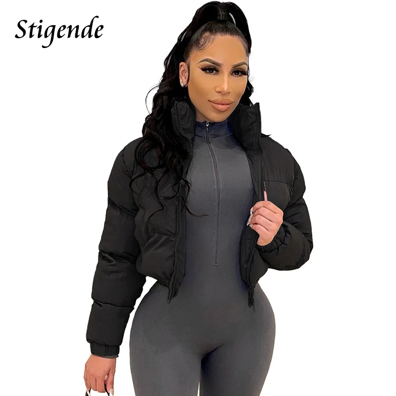 Stigende Cotton Padded Coat Women Patchwork Puffer Parka Outwear Solid Color Winter Warm Zipper Crop Top Jacket Chaqueta Mujer
Stigende Cotton Padded Coat Women Patchwork Puffer Parka Outwear Solid Color Winter Warm Zipper Crop Top Jacket Chaqueta Mujer