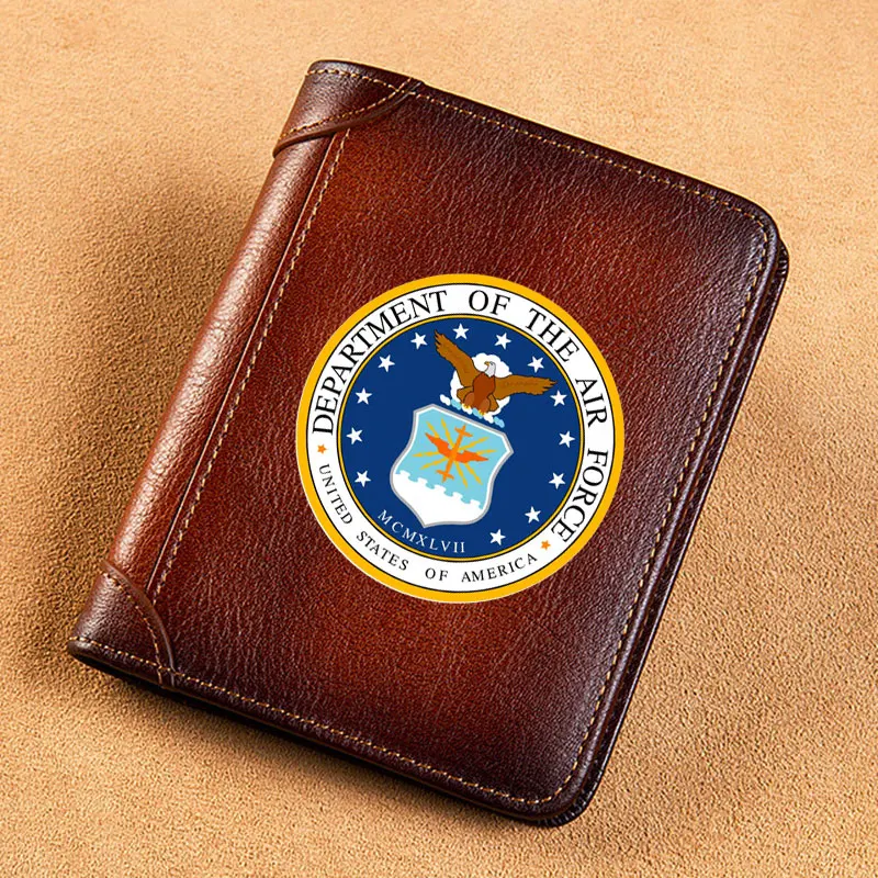 High Quality Genuine Leather United States Department Of The Air Force Printing Card Holder Short Purse Luxury Brand Male Wallet
High Quality Genuine Leather United States Department Of The Air Force Printing Card Holder Short Purse Luxury Brand Male Wallet