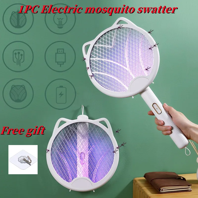 1PC LED Portable Folding Electric Mosquito Swatter USB Home Mosquito Killer Repellent Summer Insect Fly Trap for Babies 3200V
1PC LED Portable Folding Electric Mosquito Swatter USB Home Mosquito Killer Repellent Summer Insect Fly Trap for Babies 3200V