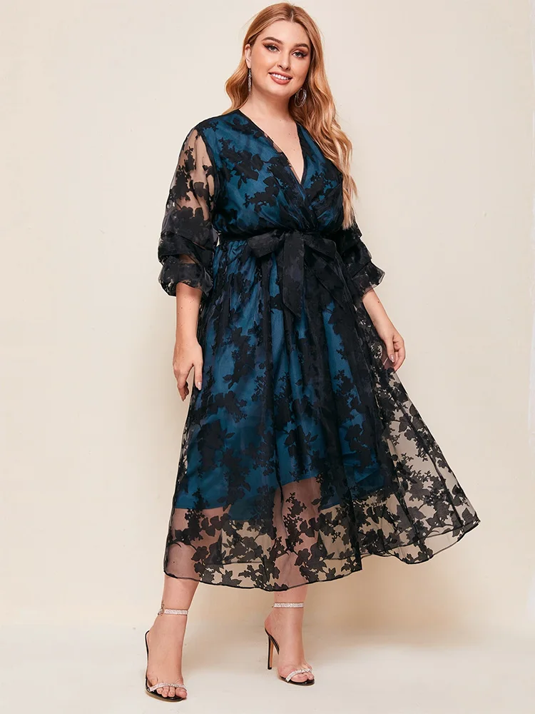 TOLEEN Women Plus Size Midi Dresses 2022 Summer Blue Luxury Designer Long Large Chic Elegant Turkish Evening Party Robe Clothing
TOLEEN Women Plus Size Midi Dresses 2022 Summer Blue Luxury Designer Long Large Chic Elegant Turkish Evening Party Robe Clothing