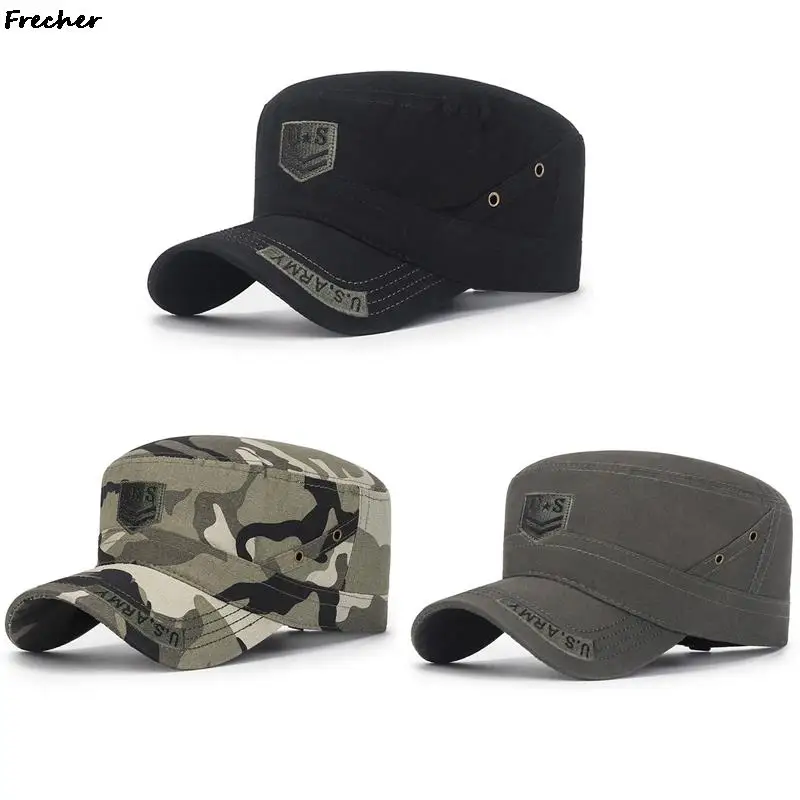 Men Tactical Camo Military Hats Embroidery US Flat Cap Branded Men's Caps Team Male Baseball Caps Army Force Jungle Hunting Cap
Men Tactical Camo Military Hats Embroidery US Flat Cap Branded Men's Caps Team Male Baseball Caps Army Force Jungle Hunting Cap