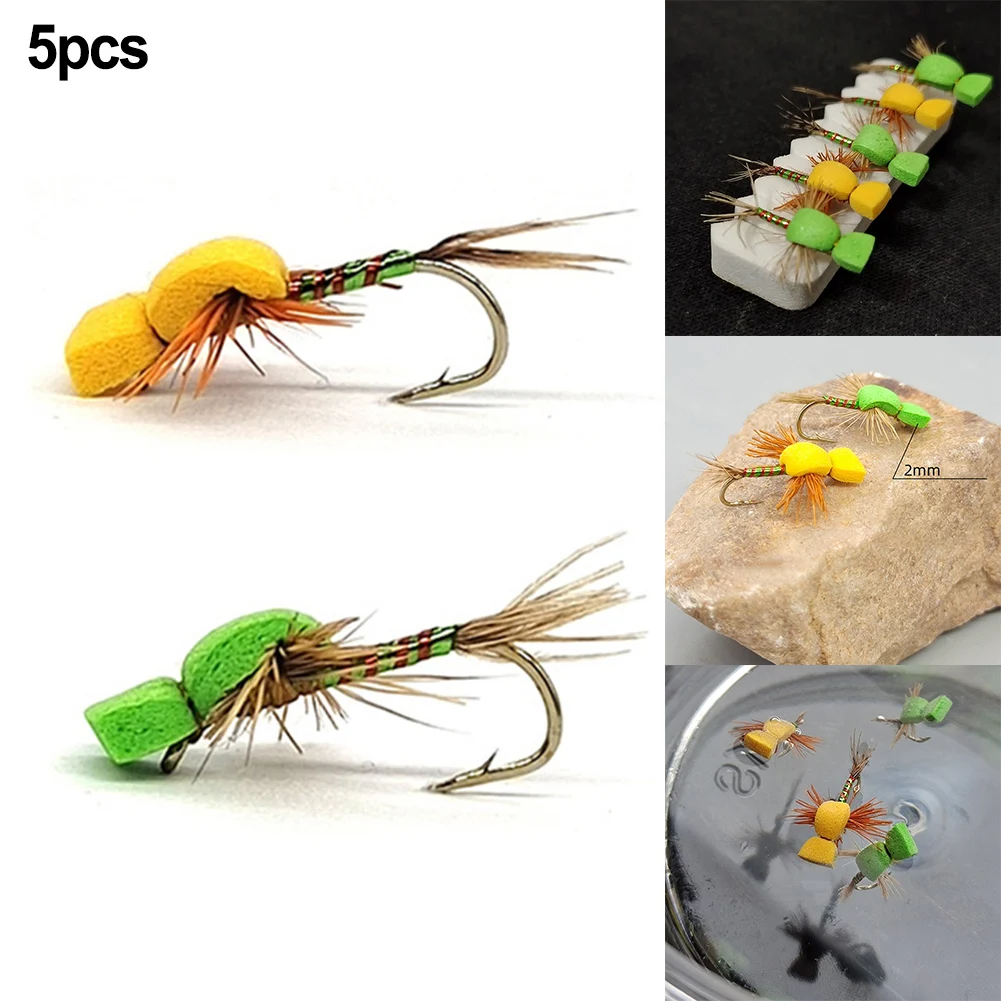 5x Fly Fishing Bait Floating Dry Fly Mayfly Lure For Trout Salmon Bass Catfish Fish Lures Baits 14# Hooks Carp Fishing Accessory
5x Fly Fishing Bait Floating Dry Fly Mayfly Lure For Trout Salmon Bass Catfish Fish Lures Baits 14# Hooks Carp Fishing Accessory