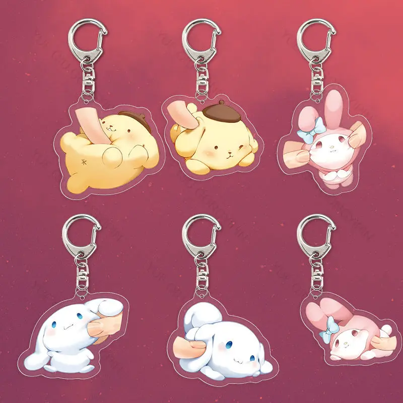 Kawaii мультфильм Sanrio Cinnamoroll Pompompurin Mymelody творческая девушка сердце тыкать брелок акриловая сумка Аксессуары подарок игрушки
Kawaii мультфильм Sanrio Cinnamoroll Pompompurin Mymelody творческая девушка сердце тыкать брелок акриловая сумка Аксессуары подарок игрушки