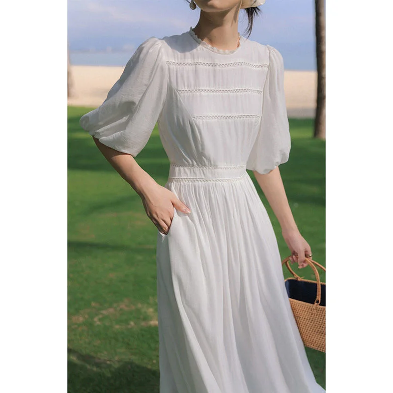 Vintage White Women Dress Elegant Boho Beach Woman Dresses Long Maxi Office Lady Holiday Clothing Sundress For Party Evening
Vintage White Women Dress Elegant Boho Beach Woman Dresses Long Maxi Office Lady Holiday Clothing Sundress For Party Evening