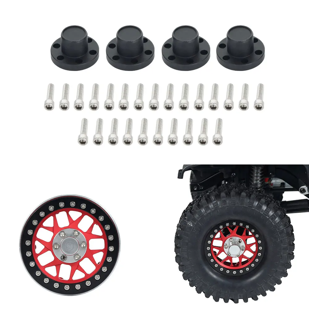4PCS Aluminum alloy 1.9 2.2" Wheel Rim Center Cap 6 holes Nut for 1/10 RC Crawler TRX4 TR-X4 Axial SCX10 D90 Tamiya
4PCS Aluminum alloy 1.9 2.2" Wheel Rim Center Cap 6 holes Nut for 1/10 RC Crawler TRX4 TR-X4 Axial SCX10 D90 Tamiya