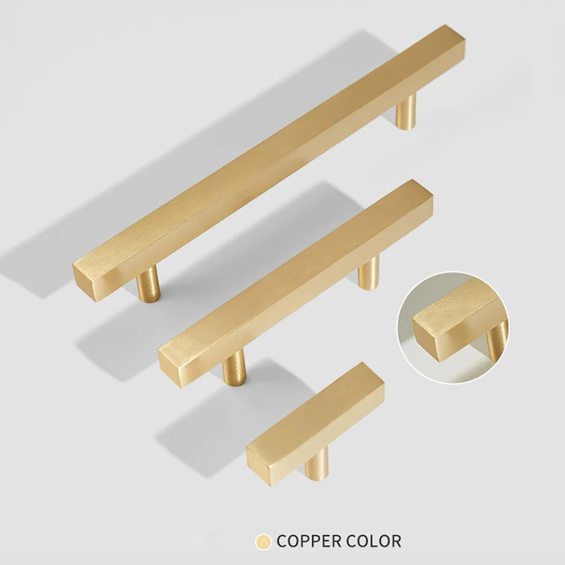Gold Solid Brass Cuboid Knob Square T Bar Drawer Cabinet Door Pulls for Kitchen Room Longer Dresser Handle Furniture Hardware
Gold Solid Brass Cuboid Knob Square T Bar Drawer Cabinet Door Pulls for Kitchen Room Longer Dresser Handle Furniture Hardware
