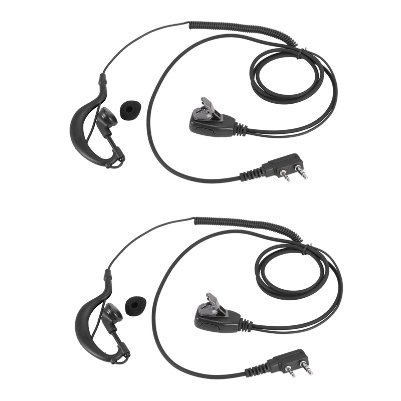2X 2Pin G Shape Earpiece PTT MIC Ear Hook Headset For Kenwood Puxing Wouxun Baofeng Radio
2X 2Pin G Shape Earpiece PTT MIC Ear Hook Headset For Kenwood Puxing Wouxun Baofeng Radio