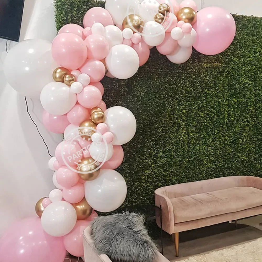 95PCS/Set Pink Balloon Garland Arch Kit White Gold Latex Air Balloons Baby Shower Girl Birthday Party Wedding Decorations Supply
95PCS/Set Pink Balloon Garland Arch Kit White Gold Latex Air Balloons Baby Shower Girl Birthday Party Wedding Decorations Supply