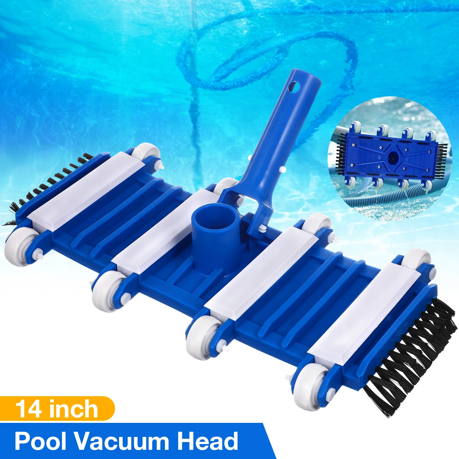 Vacuum Cleaner Cordless Swimming Pool Brush Suction Vacuum Accessory Head Cleaning Equipment Wheel Above Ground Cleaner
Vacuum Cleaner Cordless Swimming Pool Brush Suction Vacuum Accessory Head Cleaning Equipment Wheel Above Ground Cleaner
