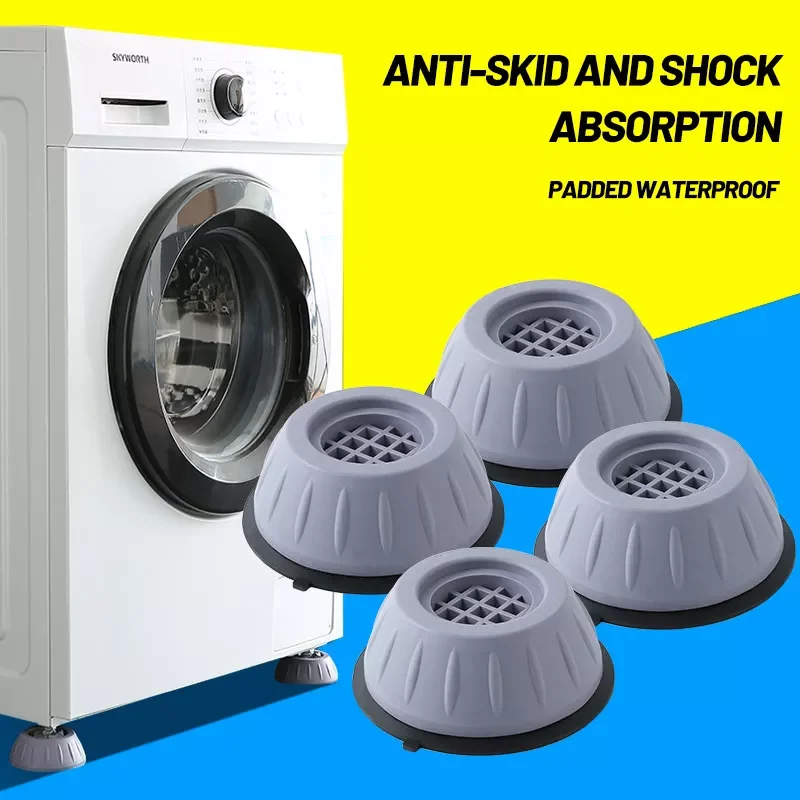 4Pcs Non-Slip Washing Machine Mat Universal Anti-Vibration Feet Pads Support Silent Rubber Mat Raiser Dryer Refrigerator Base
4Pcs Non-Slip Washing Machine Mat Universal Anti-Vibration Feet Pads Support Silent Rubber Mat Raiser Dryer Refrigerator Base