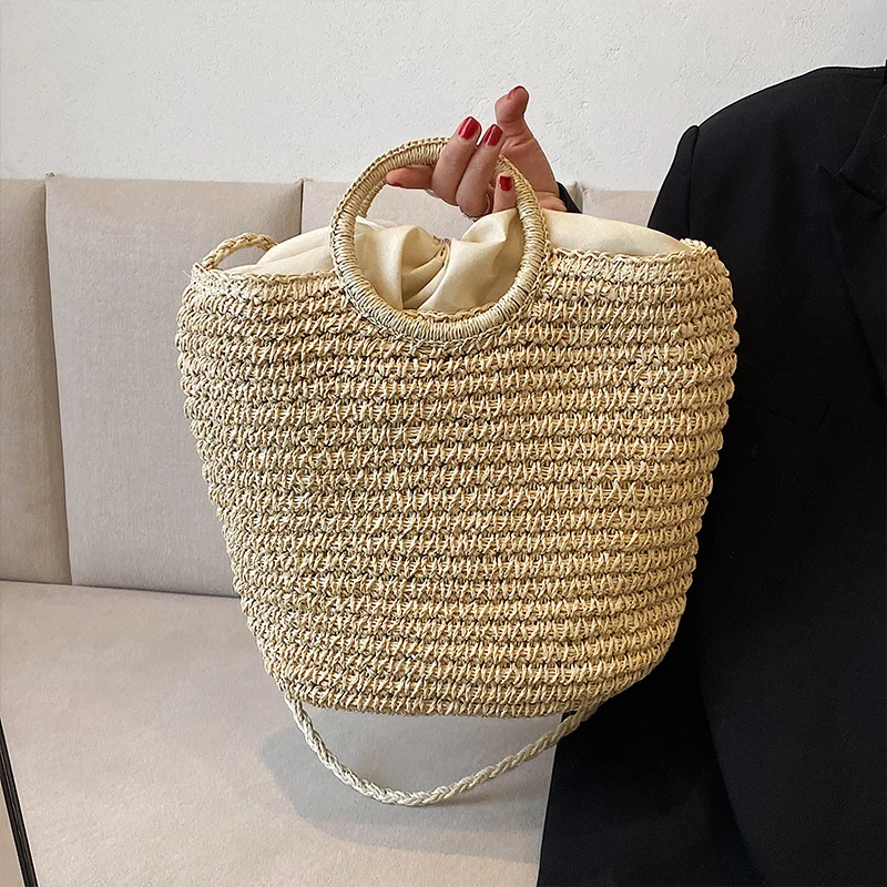 Casual Large Capacity Woven Straw Bag Holiday Beach Women's Handbags 2022 Summer New Shoulder Bag Fashion Shopping Crossbody Bag
Casual Large Capacity Woven Straw Bag Holiday Beach Women's Handbags 2022 Summer New Shoulder Bag Fashion Shopping Crossbody Bag