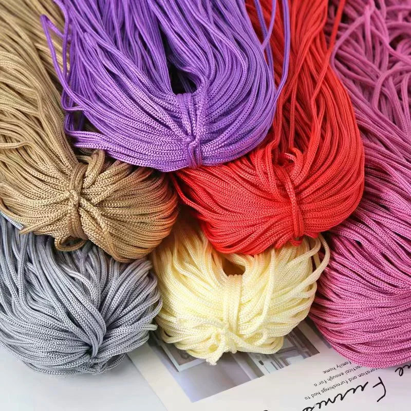 200M/Lot 3mm Color Nylon Cord Thread Crochet Hollow Line Macrame DIY Hand-Woven Bracelet Braided Handicrafts/Shoes
200M/Lot 3mm Color Nylon Cord Thread Crochet Hollow Line Macrame DIY Hand-Woven Bracelet Braided Handicrafts/Shoes