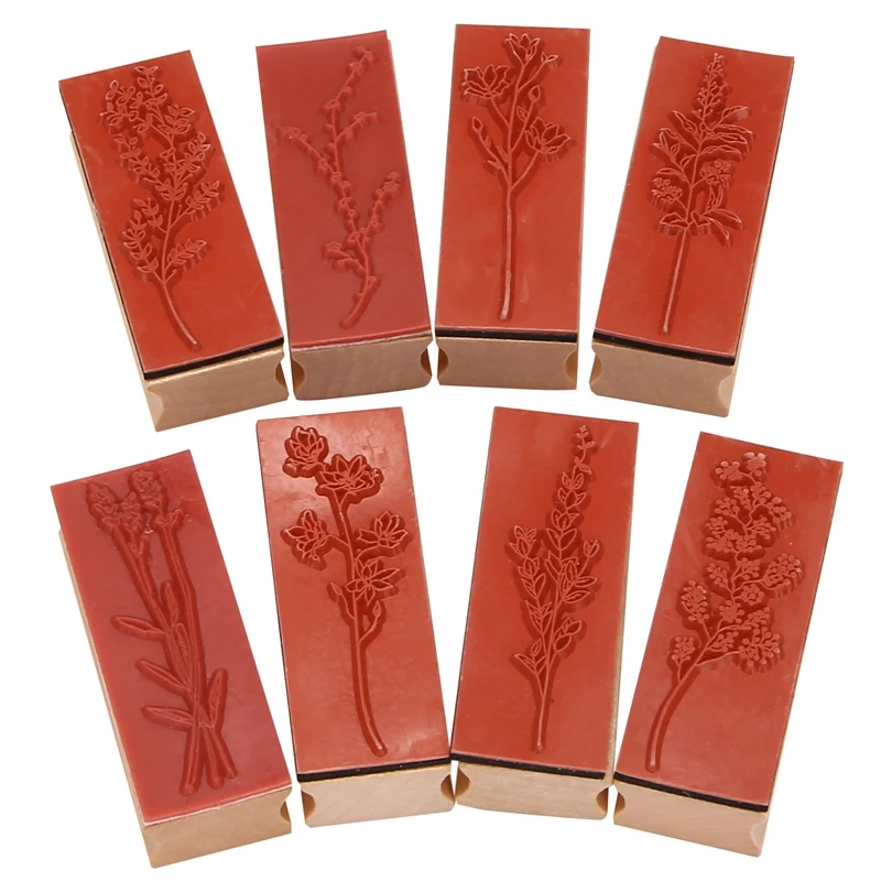 8Pcs Wood Rubber Stamp DIY Diary Scrapbook Stamp Set Fresh Nature Flower Plants Patterns For Card Making, DIY Crafts
8Pcs Wood Rubber Stamp DIY Diary Scrapbook Stamp Set Fresh Nature Flower Plants Patterns For Card Making, DIY Crafts