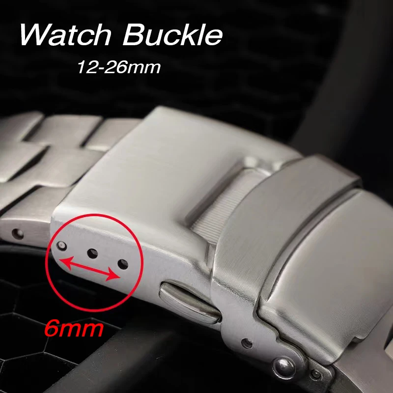 304 Stainless Steel Clasp for Seiko Diving Style Folding Buckle 18mm 20mm 22mm 24mm 12/14/16/26mm Metal Watch Band Accessories
304 Stainless Steel Clasp for Seiko Diving Style Folding Buckle 18mm 20mm 22mm 24mm 12/14/16/26mm Metal Watch Band Accessories