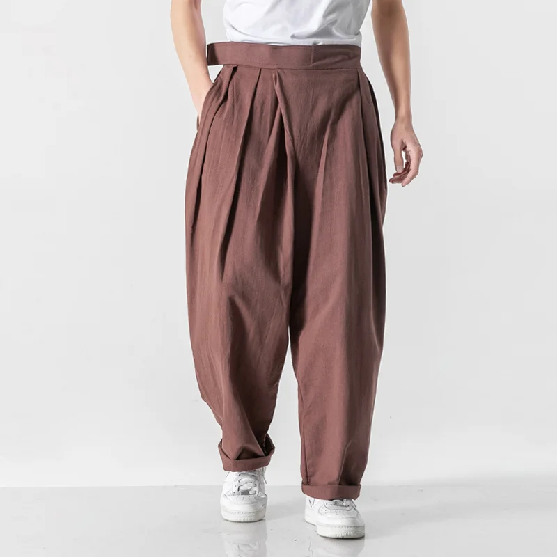 Summer Spring And Plus Size Linen Casual Trousers Chinese Style Retro Loose Tai Chi Kung Fu Harem Harajuku Baggy Pants Men
Summer Spring And Plus Size Linen Casual Trousers Chinese Style Retro Loose Tai Chi Kung Fu Harem Harajuku Baggy Pants Men