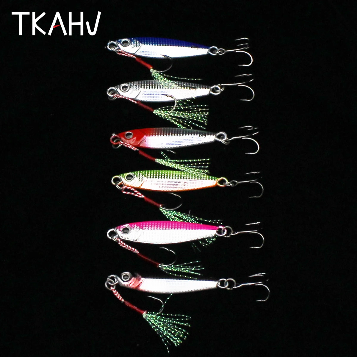 TKAHV 1 PC 7g 10g 15g 20g 25g 30g Feather Metal Jig Vib Fishing Lure Spoon Bait Trout Bass Artificial Spinner Tuna Hard Swimbait
TKAHV 1 PC 7g 10g 15g 20g 25g 30g Feather Metal Jig Vib Fishing Lure Spoon Bait Trout Bass Artificial Spinner Tuna Hard Swimbait