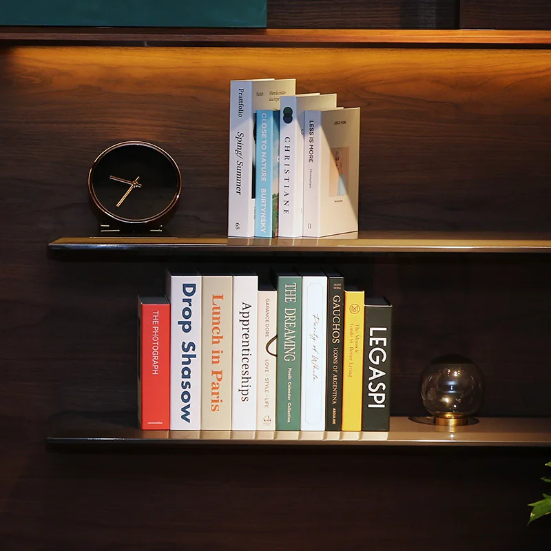 Fashion simulation book photography props decoration Fake Book model background decoration creative living room bookcase
Fashion simulation book photography props decoration Fake Book model background decoration creative living room bookcase