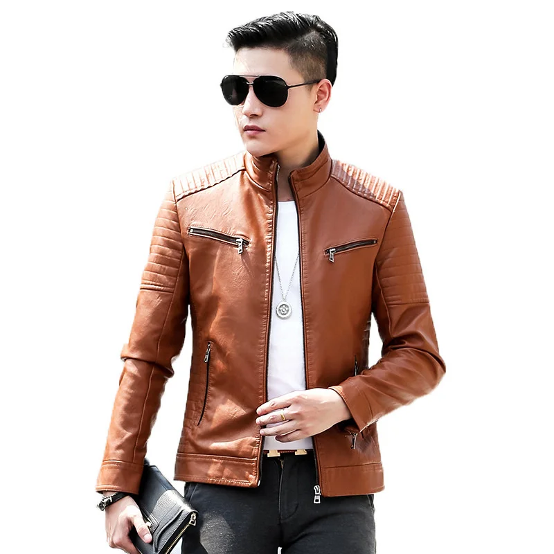Vintage Spring Autumn New Men's Leather Jacket Casual Windproof Warm Washable PU Leather Jacket Men's casual high quality Jacket
Vintage Spring Autumn New Men's Leather Jacket Casual Windproof Warm Washable PU Leather Jacket Men's casual high quality Jacket