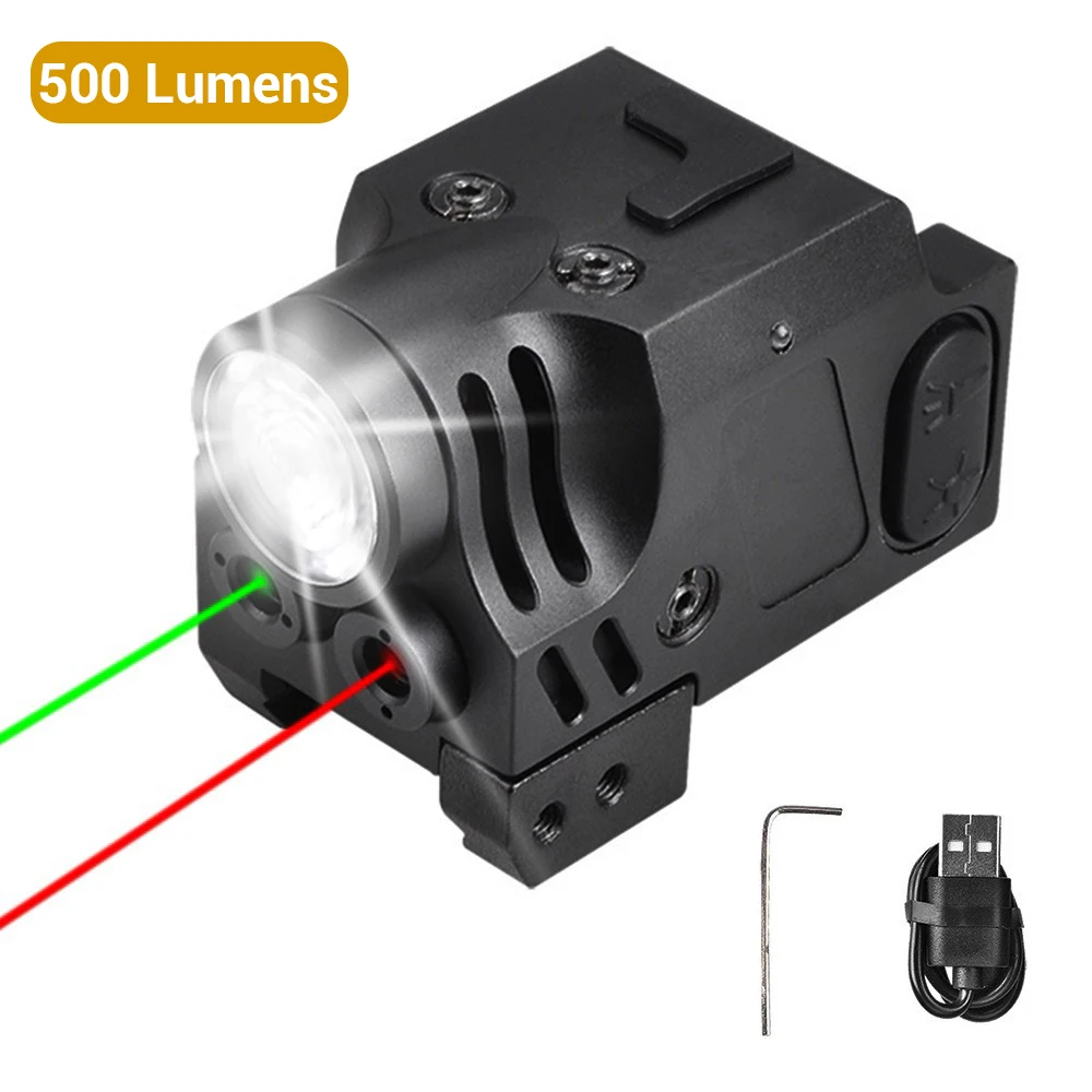 500 Lumens Weapon Light Green Red Laser Sight Handgun Flashlight Pistol Gun Light Airsoft Shotgun Torch for 20mm Picatinny Rail
500 Lumens Weapon Light Green Red Laser Sight Handgun Flashlight Pistol Gun Light Airsoft Shotgun Torch for 20mm Picatinny Rail