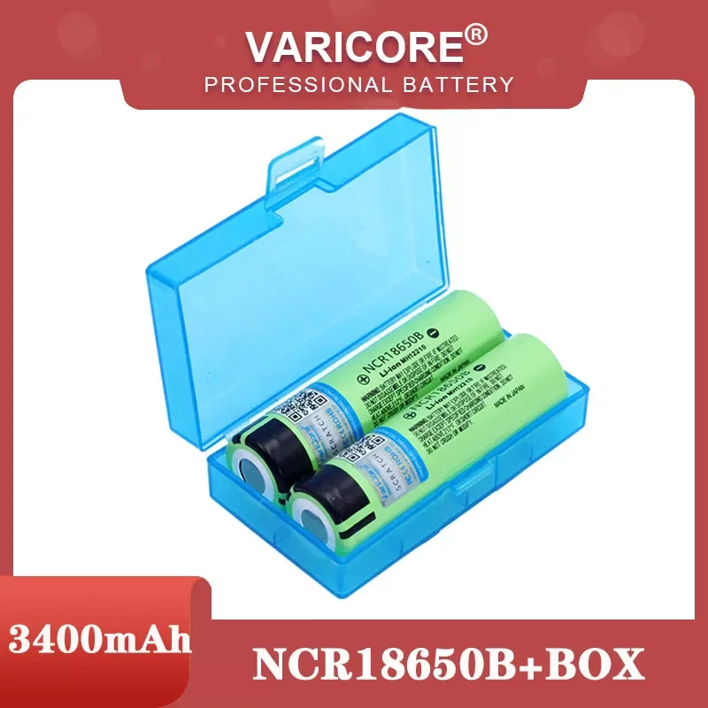 2023NEW VariCore New Original 18650 NCR18650B Rechargeable Li-ion battery 3.7V 3400mAh For Flashlight batteries + Storage box
2023NEW VariCore New Original 18650 NCR18650B Rechargeable Li-ion battery 3.7V 3400mAh For Flashlight batteries + Storage box