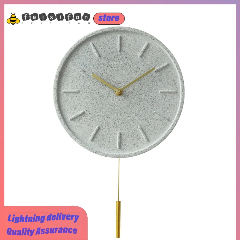 10 Inch High Quality European Simple Swing Wall Clock Cement Round Quartz No Glass Wall Clock Modern Design Home Room Decoration
10 Inch High Quality European Simple Swing Wall Clock Cement Round Quartz No Glass Wall Clock Modern Design Home Room Decoration